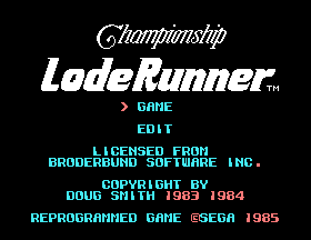 Play <b>Championship Lode Runner</b> Online